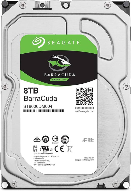 Seagate 8TB 3.5" Internal Hard Drive HDD for PC SATA Desktop Storage