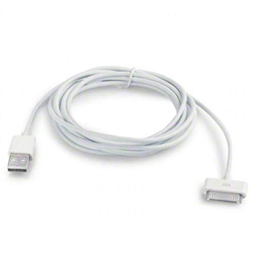 3m White 30-Pin USB Cable for iPhone, iPad, iPod - Charging & Sync - EGY Technology